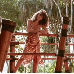 NWOT YOUNG FABULOUS & BROKE MIDI SLIP DRESS